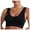 Black, variant on Sports Bras Women Plus Size for Large Breasts Non Wired Inserts Washable Padded Push Up Vest Crop Top (Pink,S)