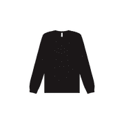 BELLA+CANVAS Adult Long Sleeve Personalized T-Shirt, Create Your Own Designs, Black, Medium, Unisex