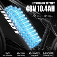 thumbnail image 4 of GWEIT 26" Electric Bike for Adults, Mountain Bike with 750W Peak Motor, 48V Removable Battery, 25 MPH, 35-Mile Range, Pneumatic Tires, UL Certified, 4 of 6