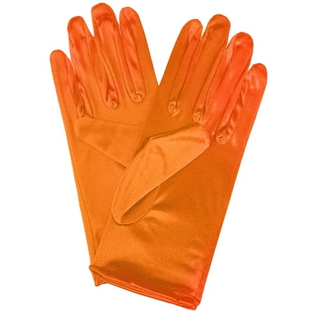 

Bridal Shiny Stretch Satin Dress Gloves Wrist Length 2BL Bridal Gloves Short Satin Carport Gloves Makeup Gloves Mechanic Disposable Gloves