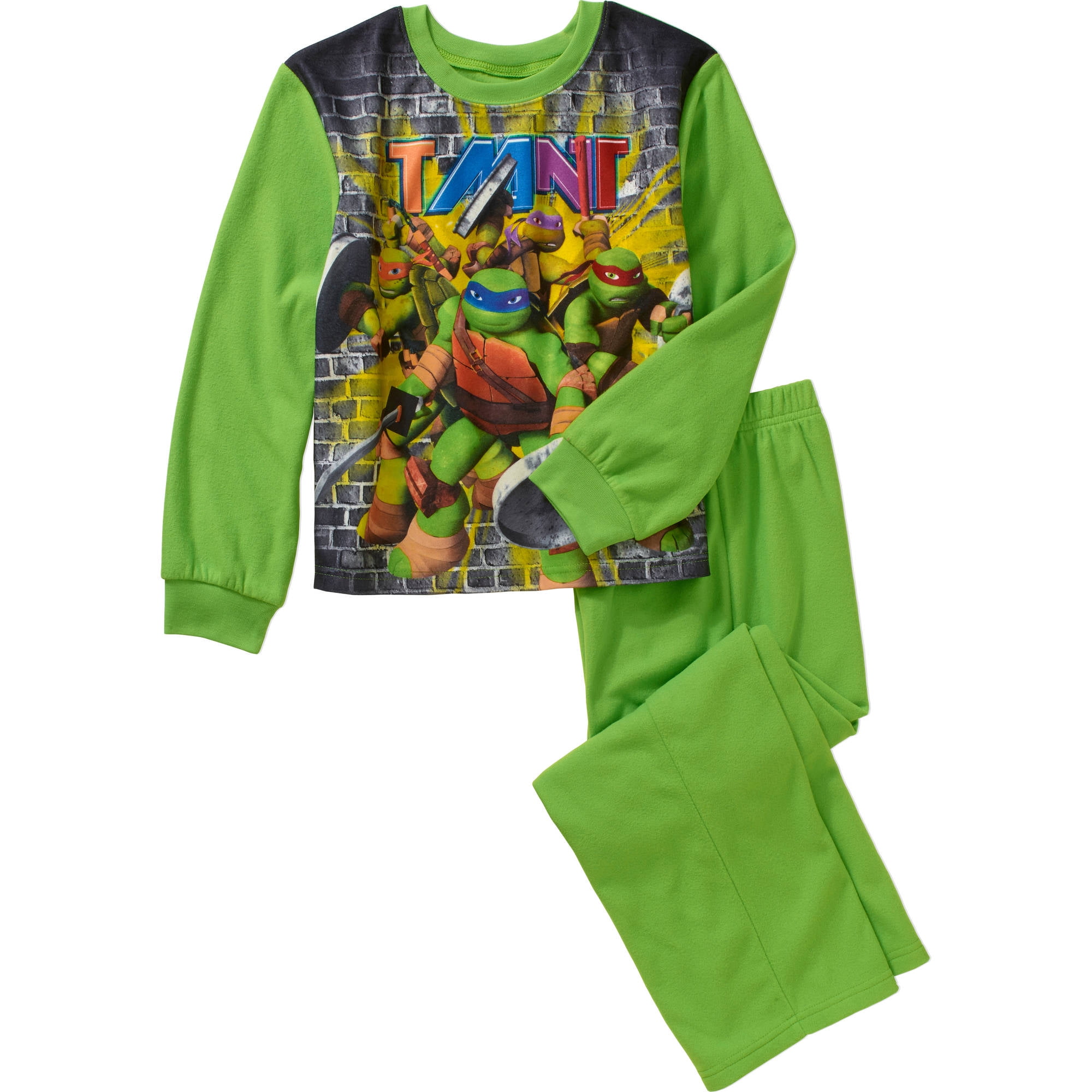 Nickelodeon Teenage Mutant Ninja Turtles 2PC Long Sleeve Pajama Set Boy Size 6//7