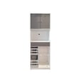 thumbnail image 2 of Mueble Organizador Alacena Cocina Vitrina Puertas Cajones Blanco con Gris, 2 of 5