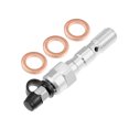 thumbnail image 1 of Unique Bargains 1 Set Motorcycle Brake Master Cylinder Caliper M10x1.25 Bleeder Screw Bolt Washers Dust Cap Silver Tone, 1 of 7