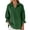 Green, variant on Womens T Shirt Loose Fit Long Sleeve Solid Color Fashion Lapel Womens Spring Shirt,Green,S