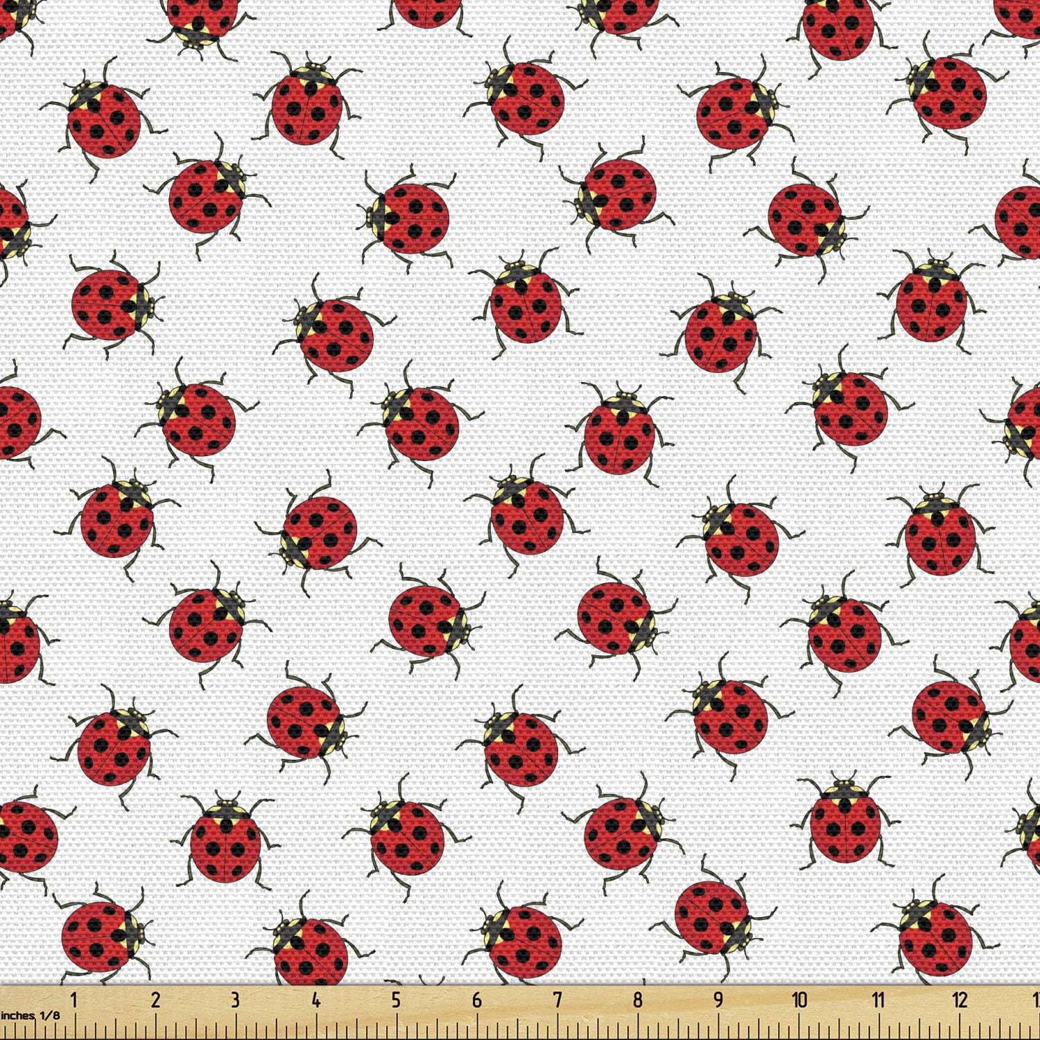 Ladybugs Fabric by the Yard Upholstery Ladybugs Pattern Bunch of Bugs