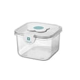 thumbnail image 1 of Kearding Cubo de arroz, almacenamiento de alimentos, tarro sellado transparente, tanque de grano, caja de té para aperitivos de cereales, botes Organizadores de utensilios de cocina Transparente METRO, 1 of 6