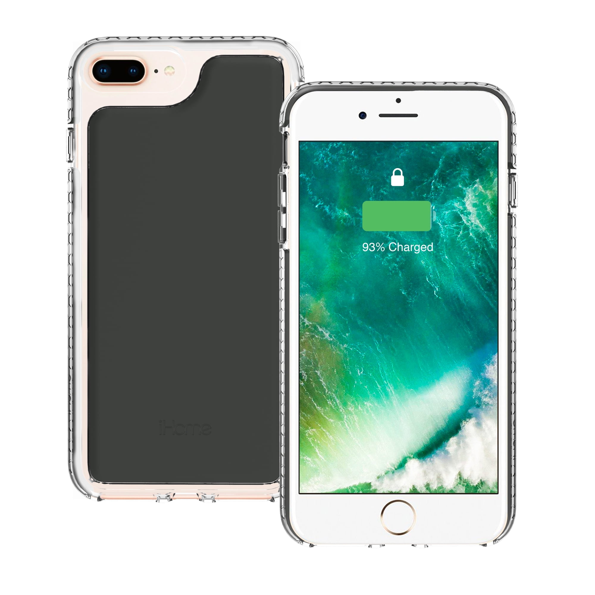 360 TWO TONE Silicone Protective Clear Cases iPhone 6 7 8 Plus BUY 2 GET 1 FREE 