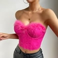 thumbnail image 5 of Ramiter Plus Size Lingerie Low Cut Bra Women Underwear Bralette Crop Top Sexy Female Bra Push Up Brassiere Bra M,Hot Pink, 5 of 5