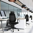 thumbnail image 2 of Giantex Ergonomic Office Chair, Height Adjustable, Reclining Swivel High Back Mesh Chair with 3D Adjustable Armrests, Headrest, Clothes Hanger, Reclining Swivel Computer Desk for Home Office, 2 of 10