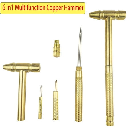 

SagaSave Mini Small Copper Hammer Phillips and Slotted Screwdriver Multifunctional Hand Tools