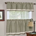 thumbnail image 2 of Traditional Elegance Buffalo Check Window Curtain Valance - 58x14 - Sage, 2 of 2