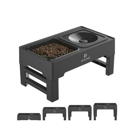 Els Pet 2-in-1 Elevated Feeding Station (Slow Bowl Floating Bowl)