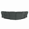 thumbnail image 6 of Lexicon Rosnay Chenille 3-Piece Reclining Sectional with 2 Consoles in Gray, 6 of 8