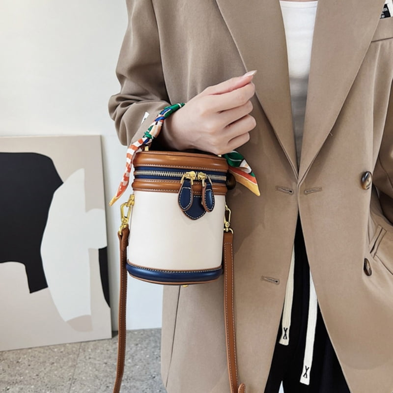 All-Matching Shoulder Crossbody Bag for Women Handbag Korean Styles Bucket Bag