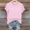 thumbnail image 5 of Camiseta Penkiiy para Mamá Mujer Mamá Vida Tees Gráficas Casual Lindas Tops Día de la Madre para Mamá 2XL Rosa, 5 of 5