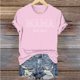thumbnail image 5 of Camiseta Penkiiy para mamá Mujeres Mamá Vida Tees Gráficas Casual Lindas Tops Día de la Madre para mamá L Pink, 5 of 5