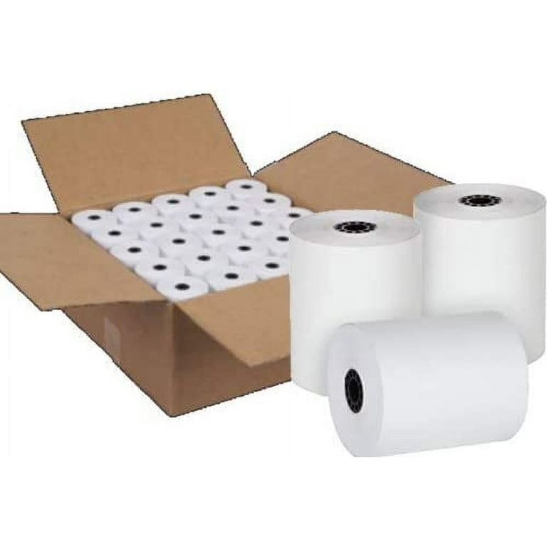 NCR 856335 Thermal Receipt Paper, 3” x 230', White, 50 Rolls/Pk