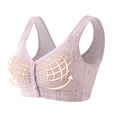 thumbnail image 4 of Herrnalise Front Button Bra, Convenient Front Button Bra, Front Closure Sports Bras Women Cotton Ultra Soft Cup, Everyday Sleep Bras, Front Closure Cotton Sports Bras for Women Girls, 4 of 9