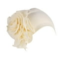 thumbnail image 1 of Chapeau Rétro pour Femmes avec Grandes Fleurs, Turban Jaune, 1 of 2