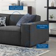 thumbnail image 3 of Modway Restore 5-Piece Modern Fabric Upholstered Sectional Sofa in Charcoal, 3 of 13