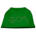 thumbnail image 4 of Christmas Rhinestone Studded Dog Shirt, "Peace, Love  Candy Canes", 4 of 10