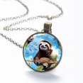 thumbnail image 6 of Sloth Necklace Personalized Custom Photo Round Pendant Adjustable Stainless Steel Necklaces with Gift Box for Men Women Mothers Valentine's Jewelry Gift, 6 of 6