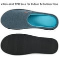 thumbnail image 3 of VONMAY Men's Cozy Slippers Two-Tone Indoor Outdoor House Shoes, 3 of 6
