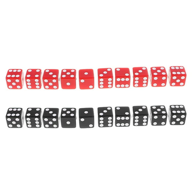 20 mazmorras de dados de plástico de 6 caras D6 y de dados de de RPG Hugo Juego de dados de 6 caras
