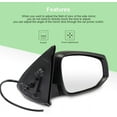 thumbnail image 4 of SCITOO Side View Mirror Passenger Side Mirror Fit Compatible with 2016 2017 2018 for Toyota Tacoma Power Adjustment Manual Folding Heating TO132035 TO1320356, 4 of 7