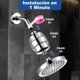 thumbnail image 4 of Cabezal de Ducha con Filtración de 25 Etapas, Cabezal de Ducha de 6 Pulgadas para Agua Dura, Juego de Cabezal de Ducha con Filtro de Alta Presión, Elimina Impurezas, Elimina el Cloro etc (con Soporte), 4 of 7