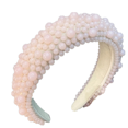 thumbnail image 1 of Diademas acolchadas con perlas para mujer, diademas anchas con cuentas acrílicas, aros para el pelo barrocos, accesorios para el cabello hechos a mano para niñas, 1 of 5