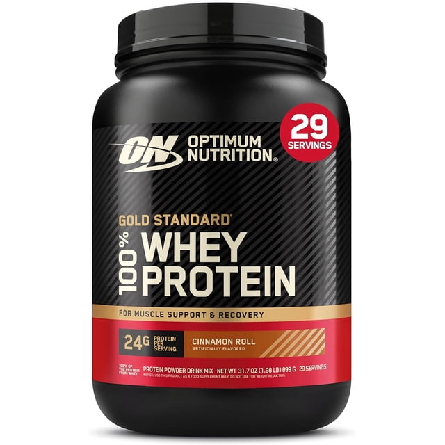Gold Standard 100% Whey Proteína Optimum Nutrition rol de canela - 1.98 lb