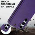 thumbnail image 6 of Crossbody Wallet Case for Samsung Galaxy S25, RFID Blocking Premium PU Leather Shoulder Strap Lanyard Shockproof Magnetic Cover with Card Holder Kickstand Case for Samsung Galaxy S25, Purple, 6 of 8