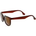 thumbnail image 3 of Classic Horn Rimmed Square Sunglasses Crossbar 51mm (Matte Brown / Brown), 3 of 4
