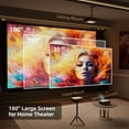 thumbnail image 3 of FUDONI Projector with WiFi Supported, Upgraded Outdoor Movie Projectors Native 1080P FHD 12000L, Video Proyector for Home Theater, Compatible HDMI/USB/iOS/Android/Windows, 3 of 5