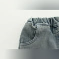 thumbnail image 5 of Toddler Boys Three Piece Outfit Set Long Sleeve Hooded Jacket Printed T Shirt and Denim Pants Casual Clothing for Kids, 5 of 7