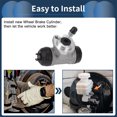 thumbnail image 7 of Unique Bargains Rear Left Brake Wheel Cylinder No.4757052011 Drum Brake Cylinder for Toyota Echo 2000-2005 Aluminum Alloy Black,Silver Tone 1 Pcs, 7 of 7