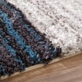 thumbnail image 3 of Havenside Home  Siesta Handmade Striped Plush Shag Rug (6' x 9') - 6' x 9', 3 of 6