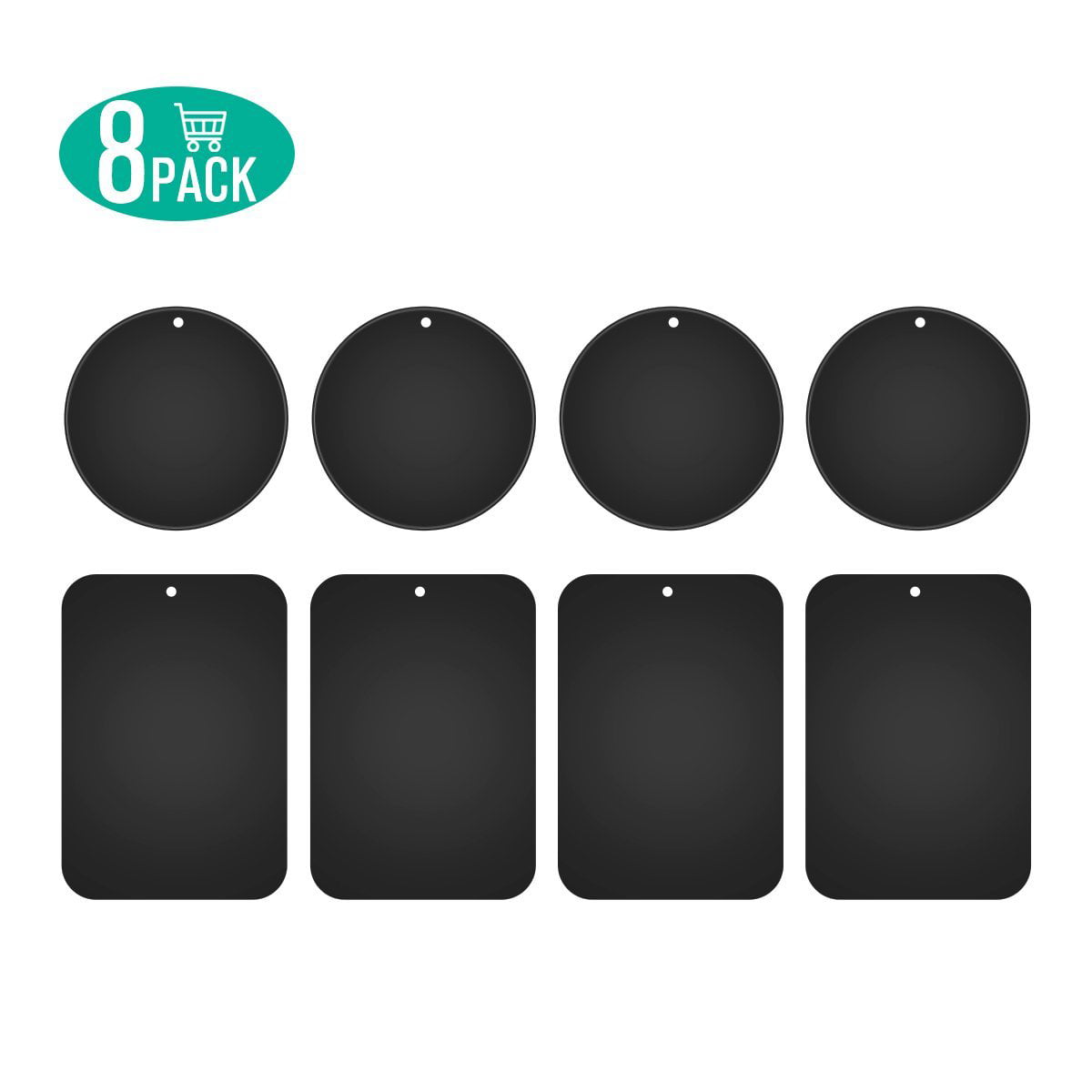 4x Metal Replacement Adhesive Plate Magnet Sticker For Phone GPS Car Holder