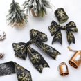 thumbnail image 6 of Christmas Snowflake Wired Ribbon 2.5 Inches 2 Rolls Satin Glittered Snowflake Wired Edge Christmas Ribbon for Tree Gift Wrapping Home Decorations Bow DIY Craft 12 Yard, 6 of 6