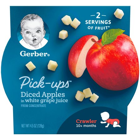 UPC 015000048983 product image for Gerber Fruit Pick-Ups Diced Apples 4.5 oz | upcitemdb.com