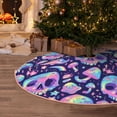 thumbnail image 5 of Balery crystal Skull mushroom Printed Christmas Tree Skirt , Merry Christmas Party Christmas Tree Decoration,Adjustable Tree Skirt-48", 5 of 6