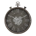 thumbnail image 2 of Monarch Specialties I 9075 - Clocks, 24" Round, Gear Mechanism, Wall Clock, Grey, Transitional, 2 of 4