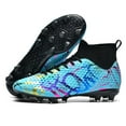 thumbnail image 3 of Teen Boys Sneakers Cleats Firm Ground Football Shoes With Bladed Studs Enhanced Traction Control In Matches Training Sessions, 3 of 6