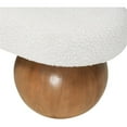 thumbnail image 5 of Meridian Furniture Bowies Boucle Fabric Bench, Cream, 5 of 15