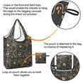 thumbnail image 4 of 5 Pack Foldable Shopping Bag,Spooky Halloween Pattern Reusable Grocery Bags with Pockets,Large Reusable Tote Bags with Handles Waterproof & Lightweight, 4 of 6
