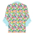 thumbnail image 3 of Ladies Tops, New Arrivals Floral Blouses for Women Casual Loose 3/4 Sleeve Tops Functional Button Front V-Neck T-Shirt Trendy 2025 Spring Fashion Outfits, MR-30, L, 3 of 5