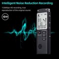 thumbnail image 3 of 16GB Digital Voice Recorder Voice Activated Recorder MP3 Player 1536Kbps HD Recording Noise Reduction Dual Condenser Microphone 13h Continuous recording with WAV MP3 Player Telephone Recording for, 3 of 8