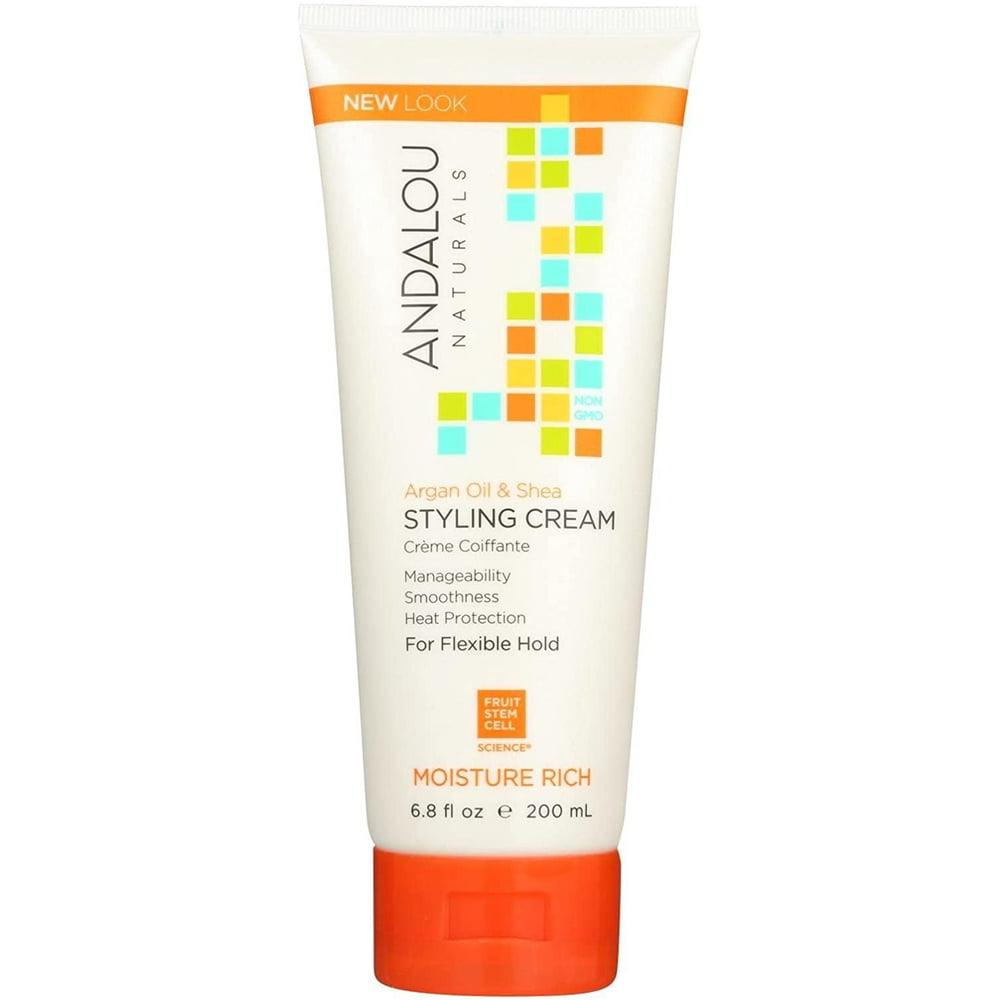 Andalou Naturals Argan Oil & Shea Styling Cream, 6.8 oz