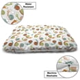 thumbnail image 3 of Snail Pet Bed, Garden Nature Rain Themed Colorful Cartoon Helix Animal Continuous Pattern, Resistant Pad for Dogs and Cats Cushion with Removable Cover, 24" x 39", White and Multicolor, by Ambesonne, 3 of 4